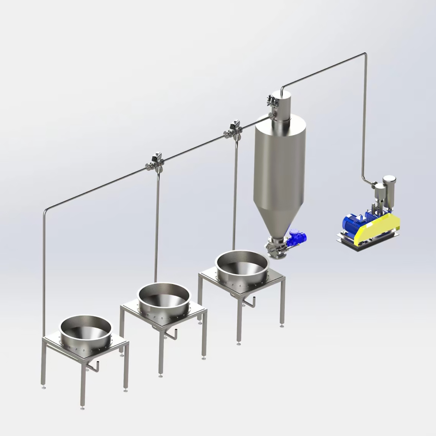 負壓稀相氣力輸送